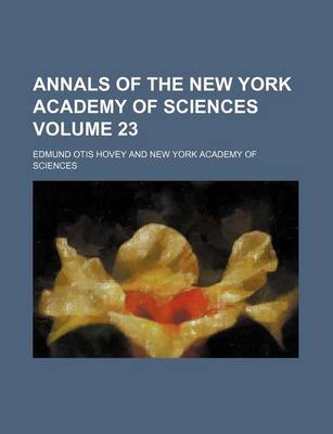 Book cover for Annals of the New York Academy of Sciences Volume 23