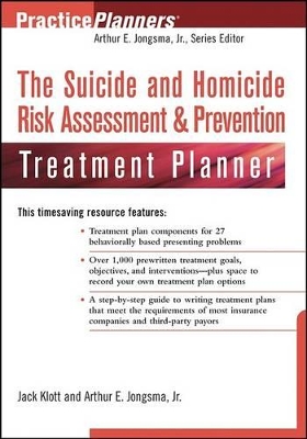 Book cover for The Suicide and Homicide Risk Assessment & Prevention Treatment Planner
