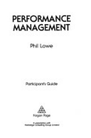 Cover of Performance Management