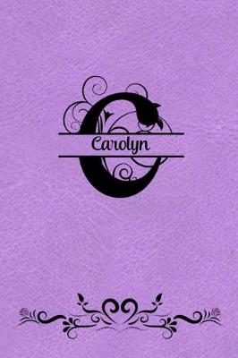 Book cover for Split Letter Personalized Journal - Carolyn