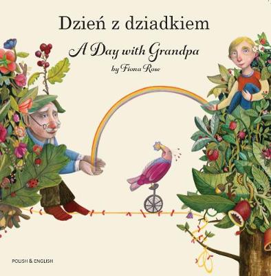 Book cover for A Day with Grandpa Polish and English