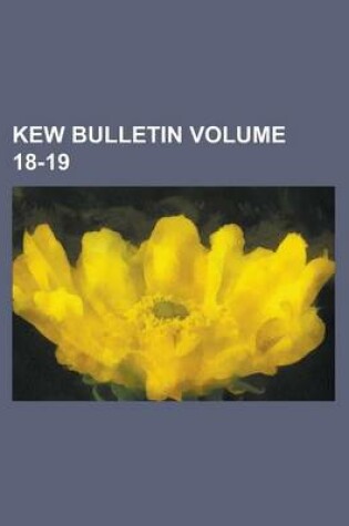 Cover of Kew Bulletin Volume 18-19