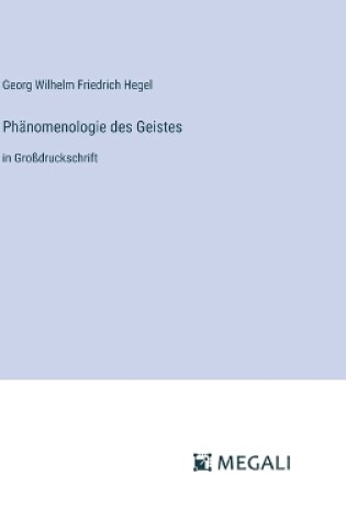 Cover of Ph�nomenologie des Geistes