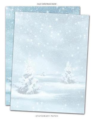 Cover of Blue Christmas Snow Stationary Paper