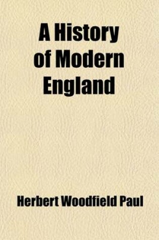 Cover of A History of Modern England Volume 4