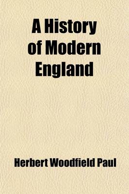 Book cover for A History of Modern England Volume 4