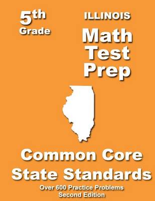 Book cover for Illinois 5th Grade Math Test Prep