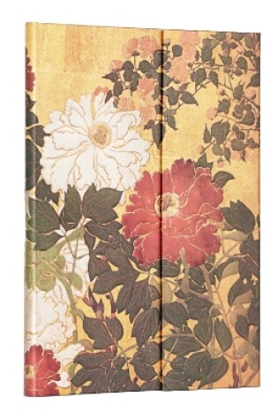 Cover of Natsu (Rinpa Florals) Midi Unlined Hardback Journal (Wrap Closure)