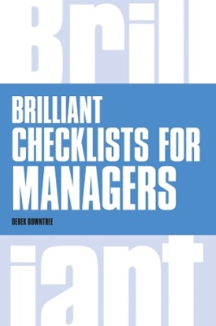 Cover of Brilliant Checklists for Managers