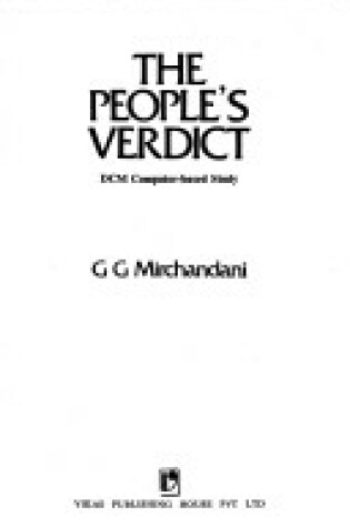 Cover of People's Verdict