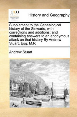 Cover of Supplement to the Genealogical History of the Stewarts, with Corrections and Additions