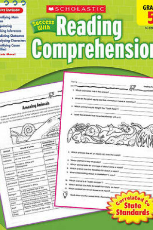 Cover of Scholastic Success with Reading Comprehension: Grade 5 Workbook