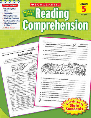 Book cover for Scholastic Success with Reading Comprehension: Grade 5 Workbook