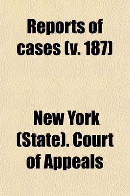 Book cover for Reports of Cases (Volume 187)