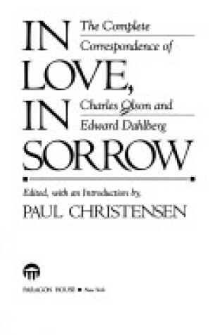 Cover of In Love, in Sorrow