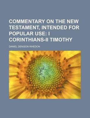 Book cover for Commentary on the New Testament, Intended for Popular Use