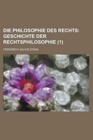 Cover of Die Philosophie Des Rechts (1)