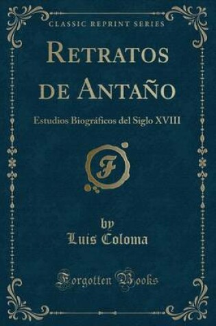 Cover of Retratos de Antaño
