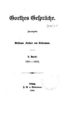 Cover of Goethes Gesprache - 1811-1818