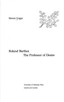 Book cover for Roland Barthes