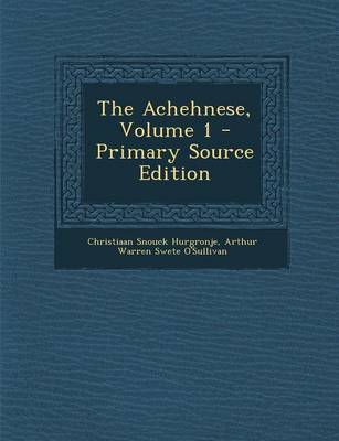 Book cover for The Achehnese, Volume 1 - Primary Source Edition