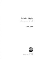 Book cover for Edwin Muir