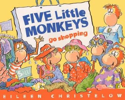 Book cover for Five Little Monkeys Go Shopping