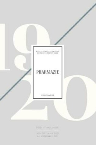 Cover of Pharmazie Studentenkalender 2019-2020