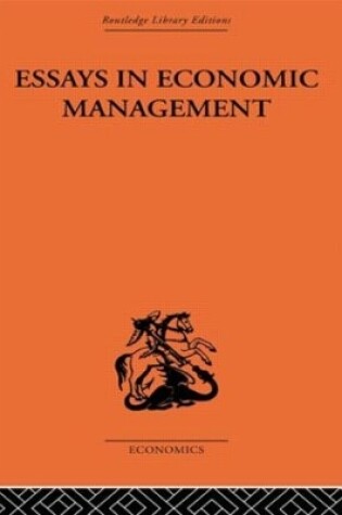 Cover of Essays in Economic Management