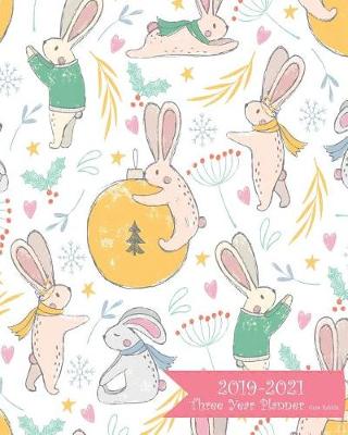 Book cover for 2019-2021 Three Year Planner-Cute Rabbits