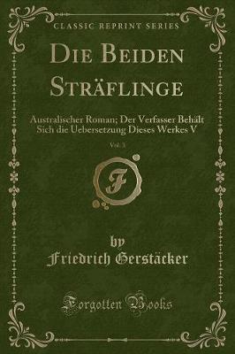 Book cover for Die Beiden Sträflinge, Vol. 3