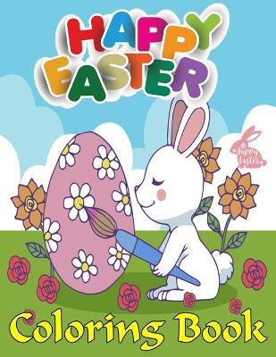 Book cover for Happy Easter Coloring Book