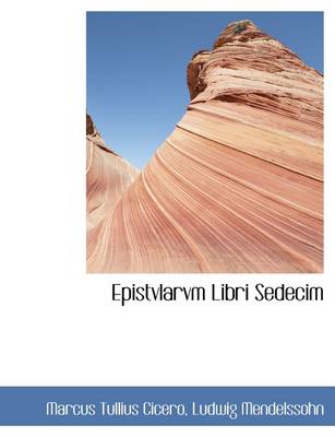 Book cover for Epistvlarvm Libri Sedecim