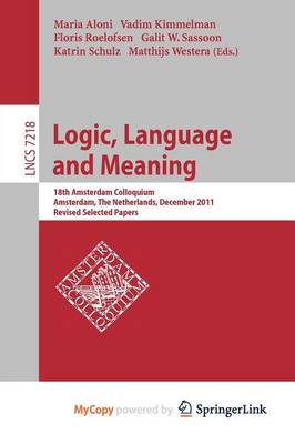 Book cover for Logic, Language and Meaning