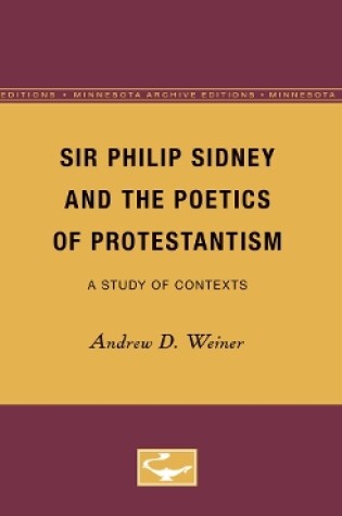 Cover of Sir Philip Sidney and the Poetics of Protestantism