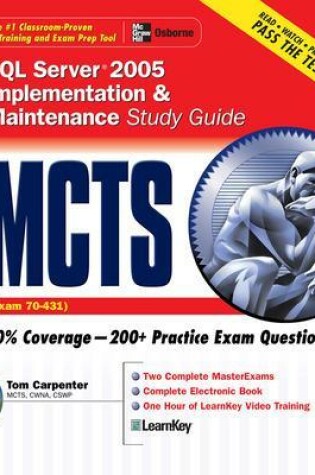 Cover of MCTS SQL Server 2005 Implementation & Maintenance Study Guide (Exam 70-431)