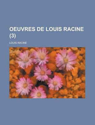 Book cover for Oeuvres de Louis Racine (3)