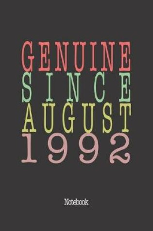 Cover of Genuine Since August 1992