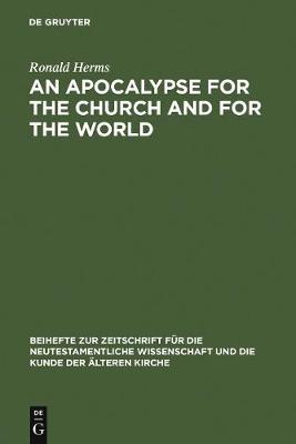 Cover of An Apocalypse for the Church and for the World