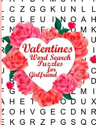 Book cover for Valentines Word Search Puzzles for Girlfriend