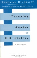 Book cover for Teaching Gender in U. S. History