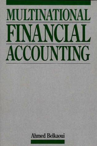 Cover of Multinational Financial Accounting