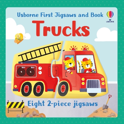Book cover for Usborne First Jigsaws and Book: Trucks