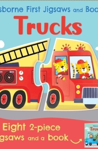 Cover of Usborne First Jigsaws and Book: Trucks