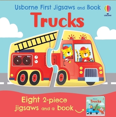 Cover of Usborne First Jigsaws and Book: Trucks