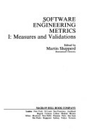 Cover of Software Engineering Metrics
