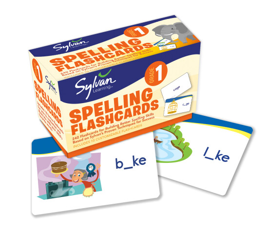 Book cover for First Grade Spelling Flashcards