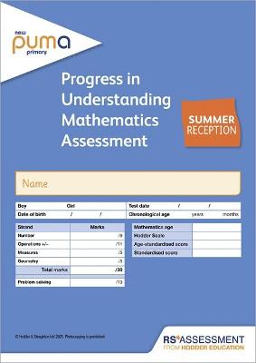 Book cover for New PUMA Test R, Summer PK10 (Progress in Understanding Mathematics Assessment)