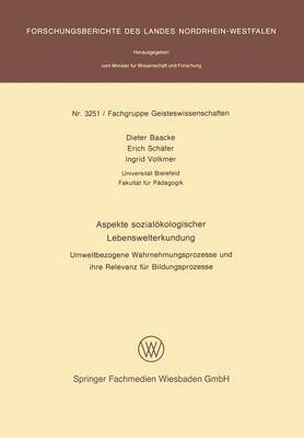 Book cover for Aspekte Sozialoekologischer Lebenswelterkundung