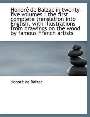 Book cover for Honore de Balzac in Twenty-Five Volumes